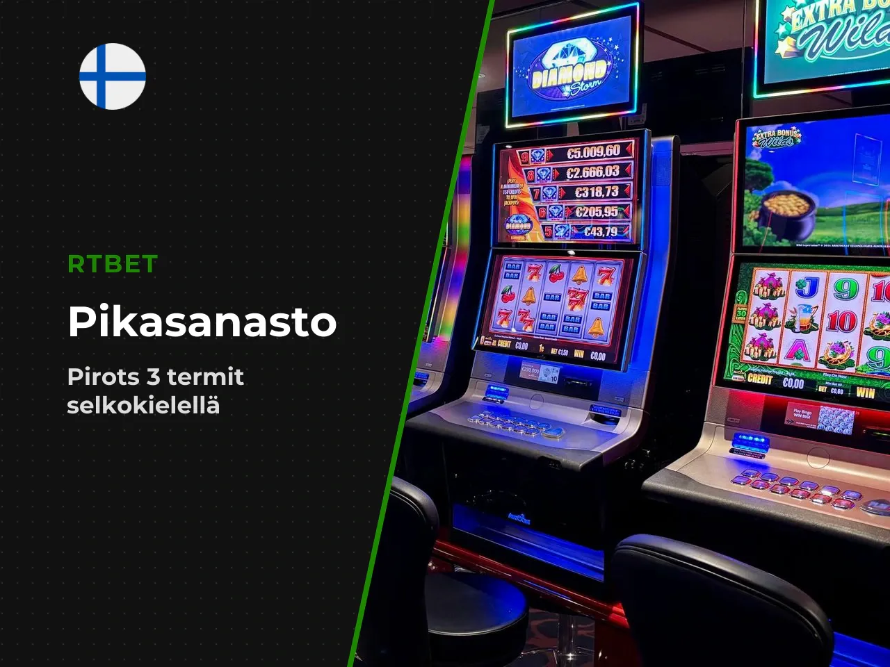 Pikasanasto Pirots 3 -termit selkokielellä. Uudelle
