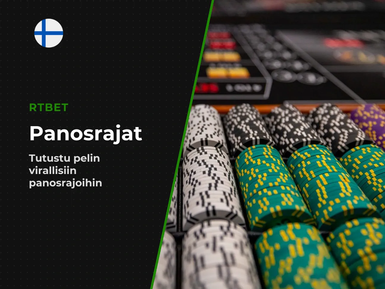 Panosrajat käytännössä. Virallisissa pelisääntöliitteissä panosrajaksi on