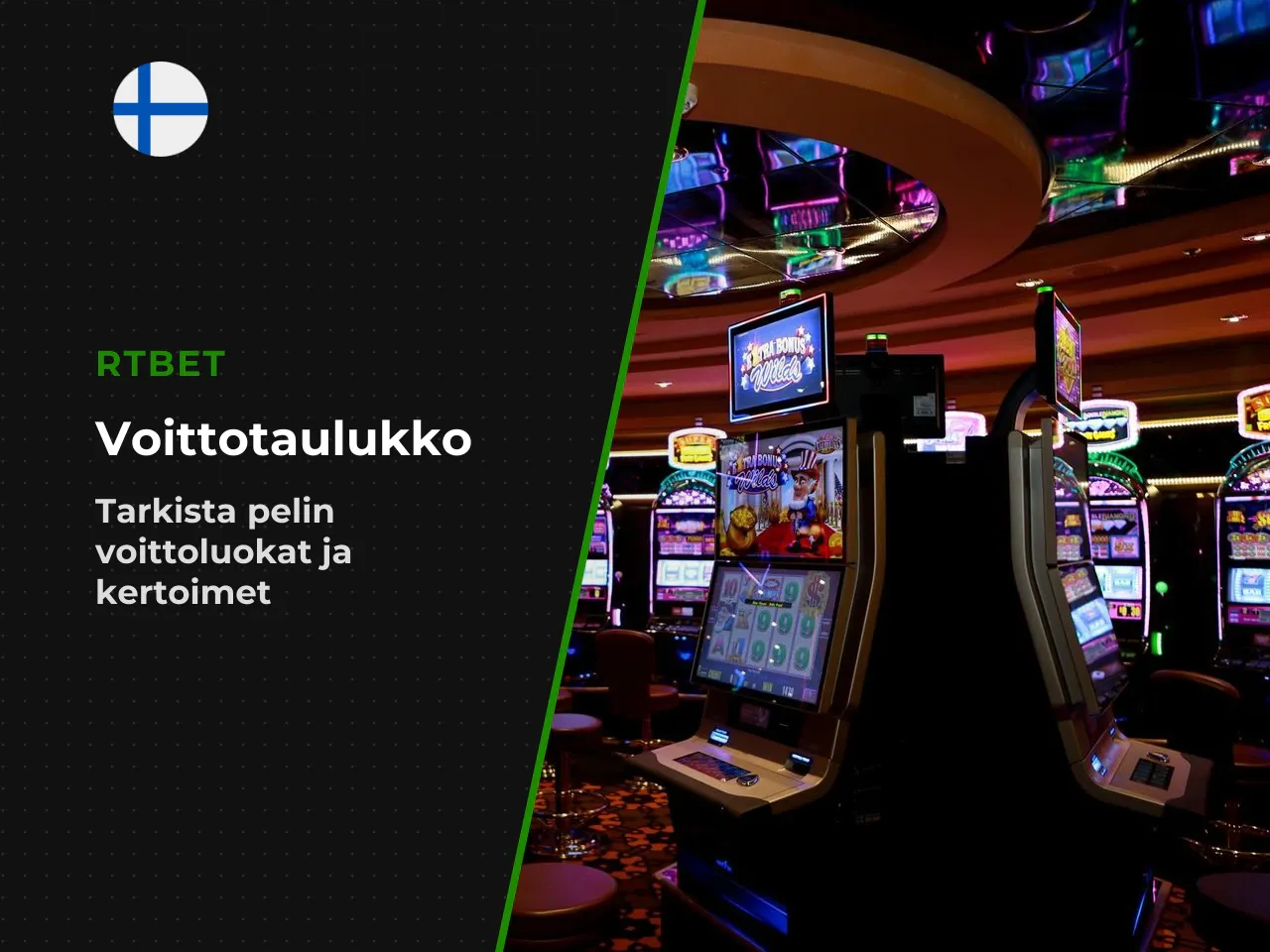 Voittoyhdistelmät ja kertoimet. Pelin voittolaskenta ei