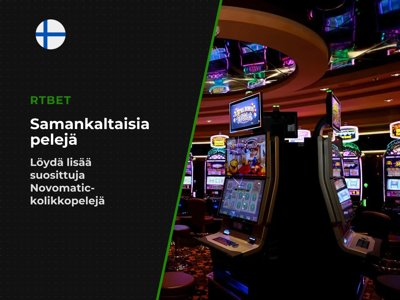 Muut samantyyliset Novomatic-kolikkopelit. Novomaticin tuotekatalogiin kuuluu