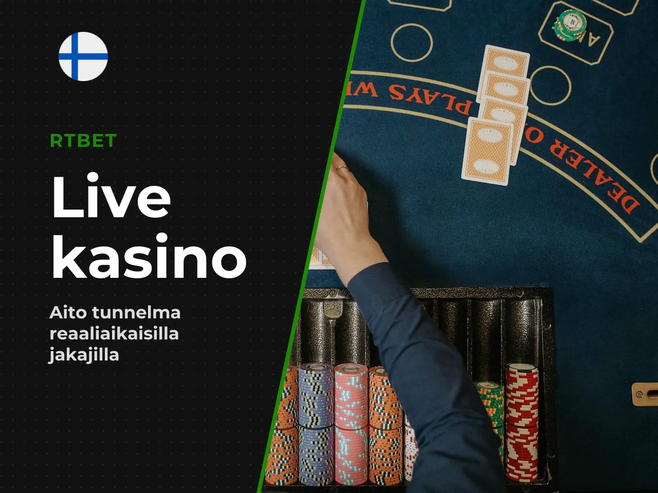 Live kasino ja RTBet pöytäpelit. RTBetin
