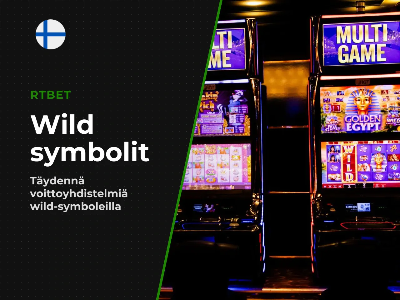 Wildit korvaavat kaikki muut symbolit paitsi