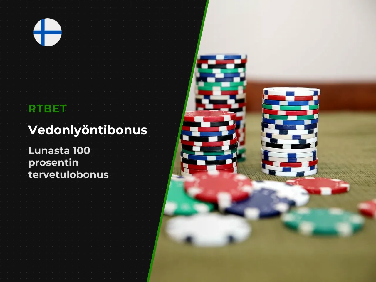 Vedonlyöntibonuksen ehdot urheiluvedonlyöntiin tarjotaan 100 ensitalletusbonus