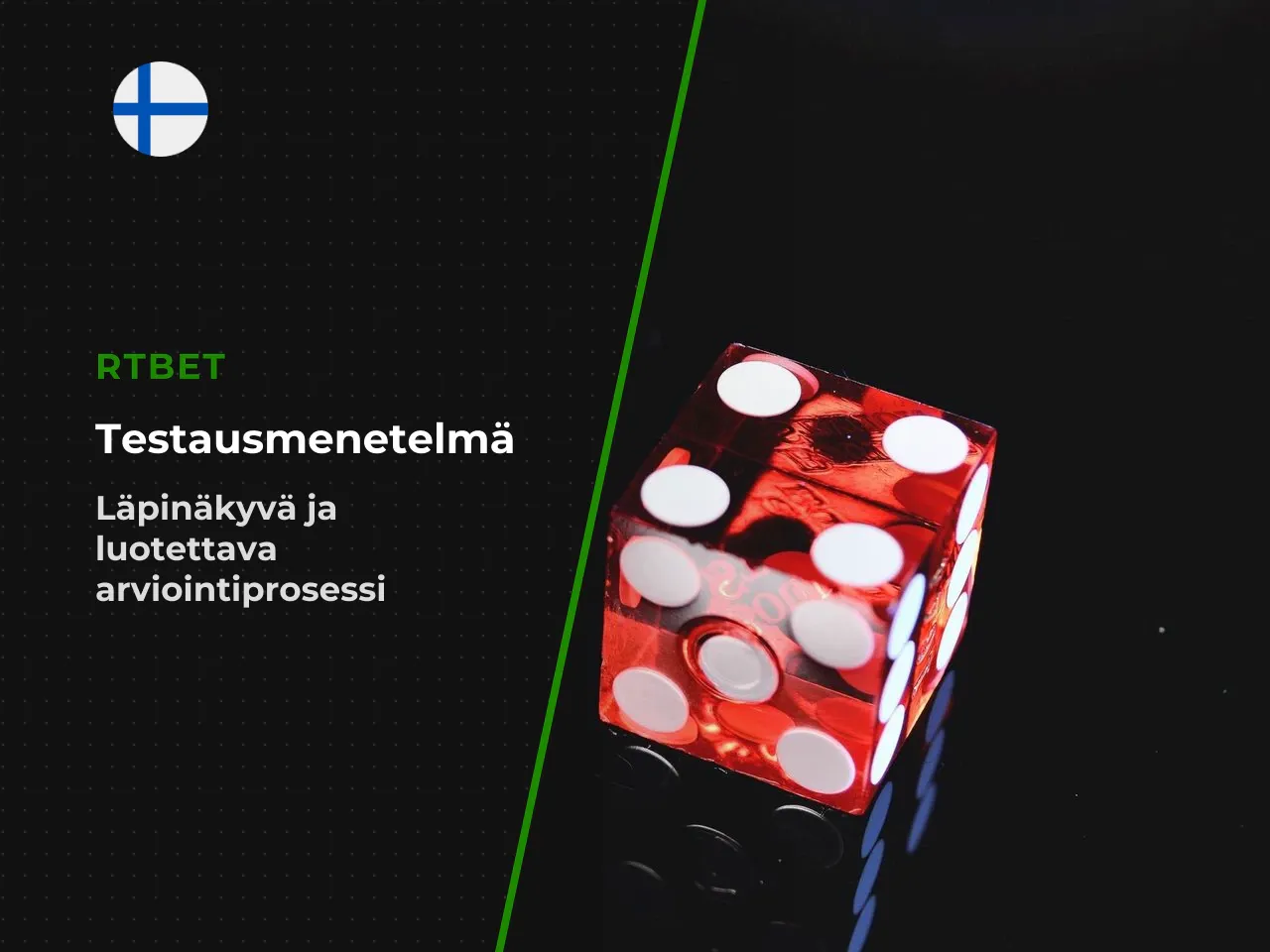 Toimituksen testimenetelmä ja luottamussignaalit. Emme arvioi