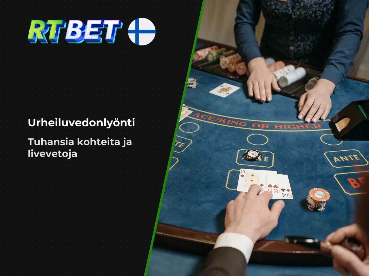 Urheiluvedonlyönti RTBetillä linjat, vetotyypit ja live