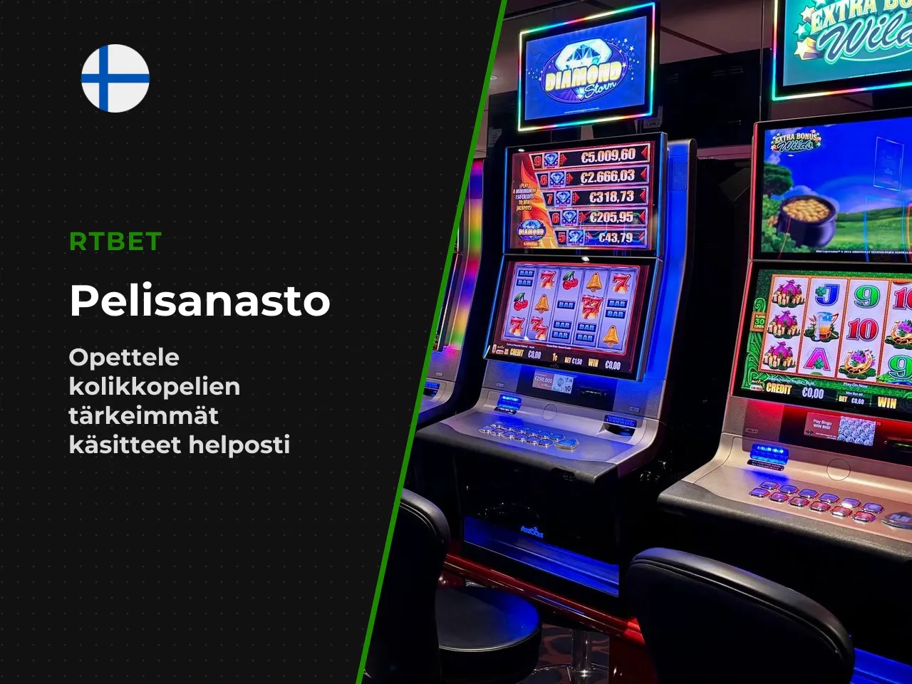 Sanasto kolikkopelien peruskäsitteet aloittelijalle