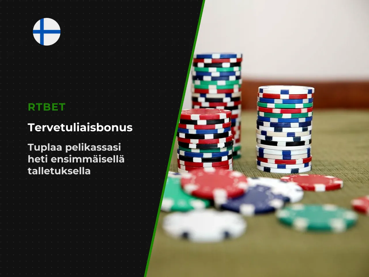 RTBet tervetuliaisbonus ja bonuksen lunastaminen. Uuden