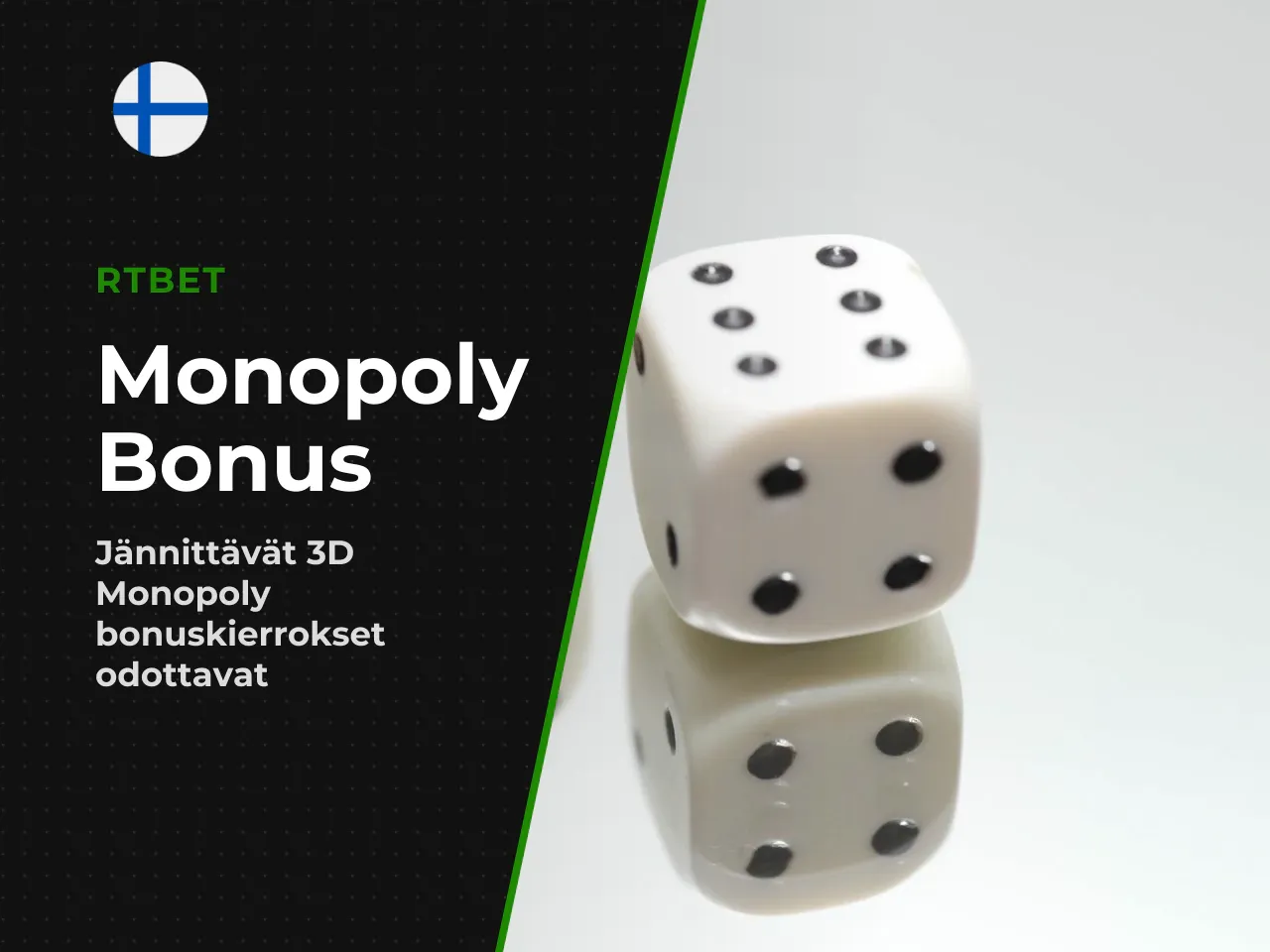 Monopoly board ja 3D-pelikenttä bonuspelissä. Pelin