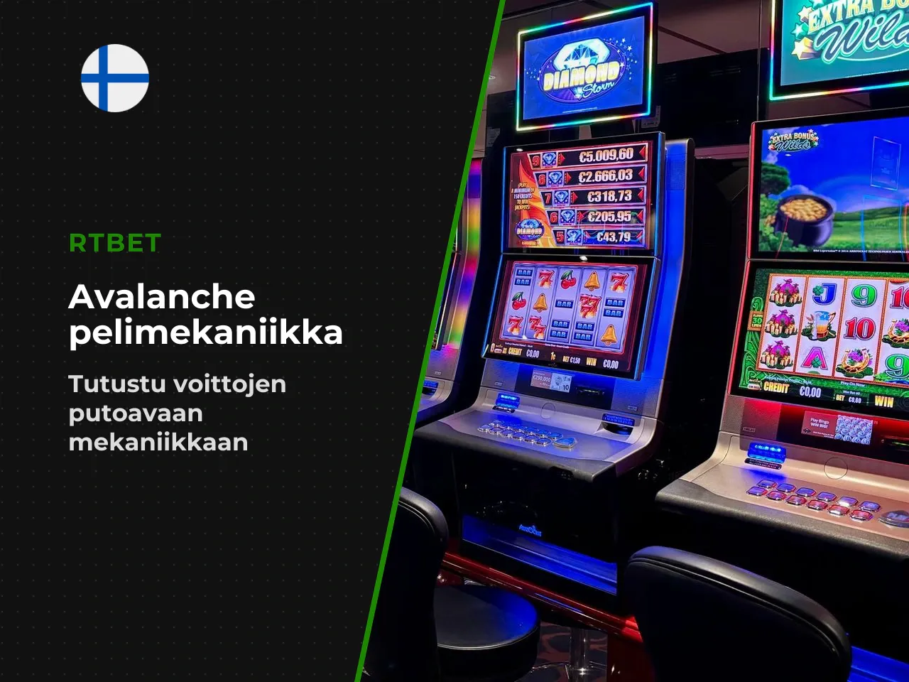 Putoavat symbolit ja peräkkäiset voitot. Jokainen