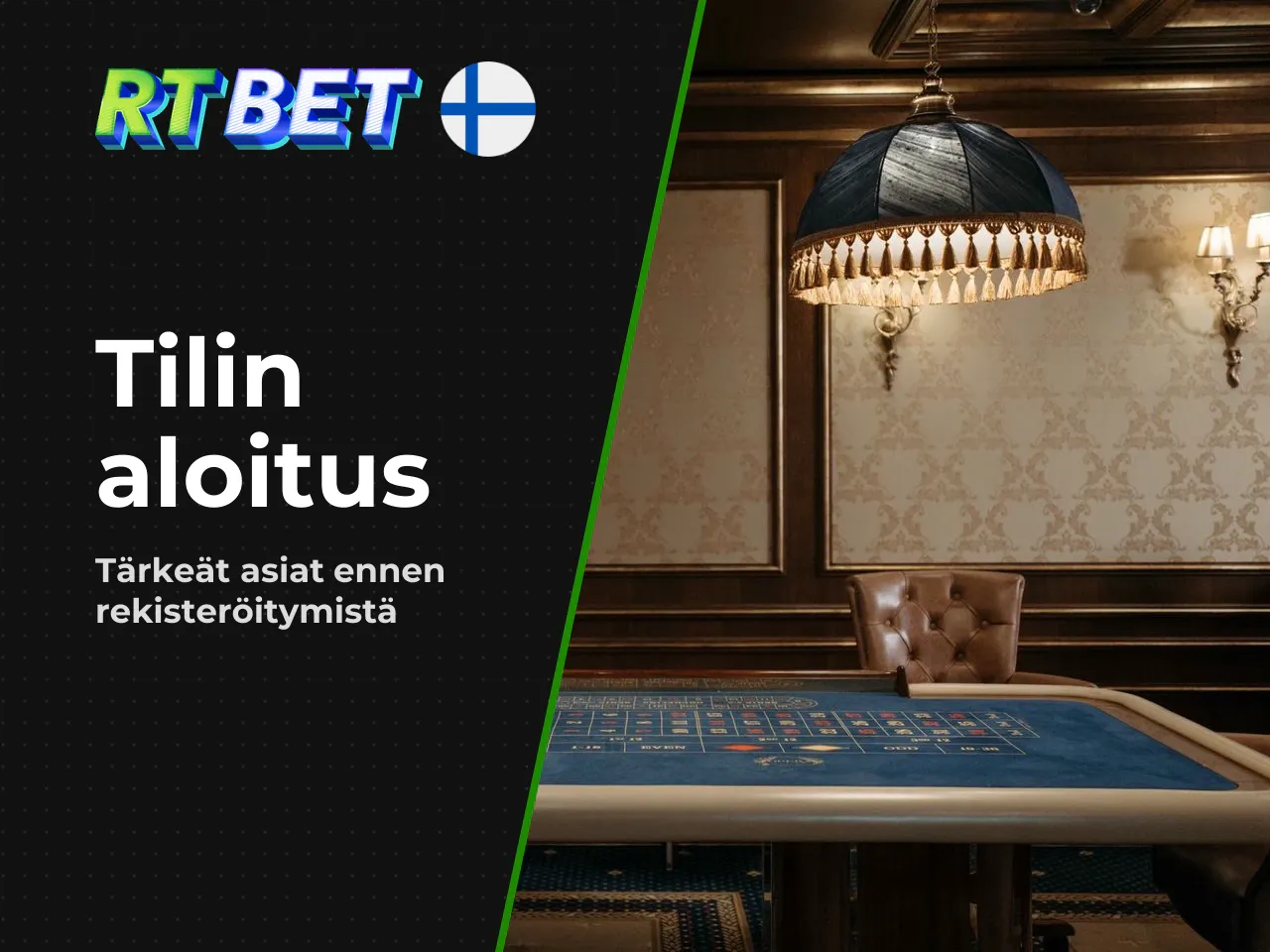 Mitä tarkistat ennen tilin luomista. Ennen