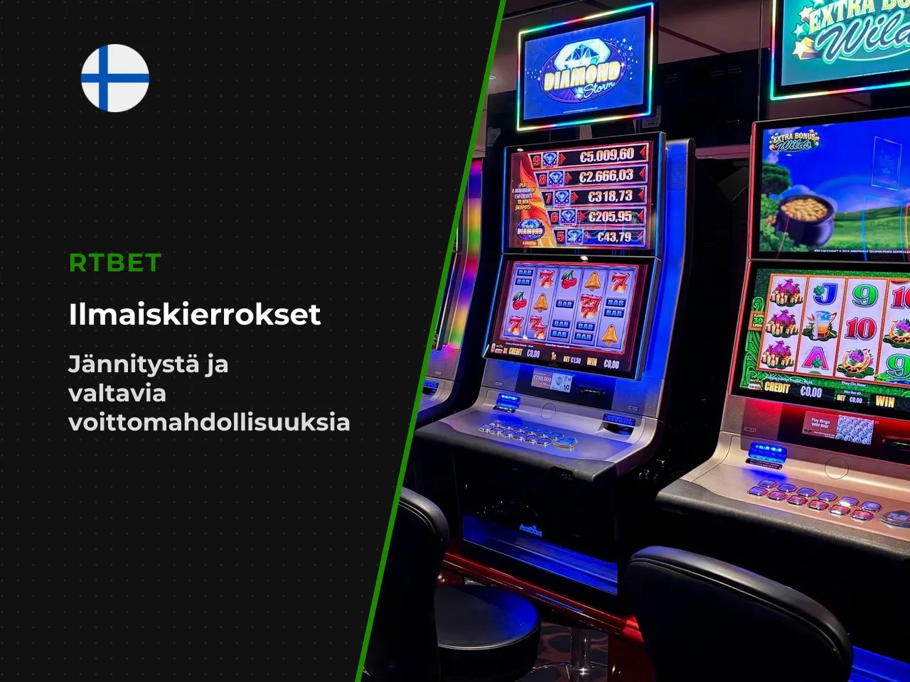 Ilmaiskierrokset, lisäpyöräytykset ja erikoisominaisuudet. Bonuspeli alkaa